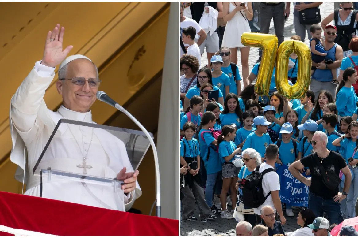 I 70 anni di Papa Leone (foto Ansa)
