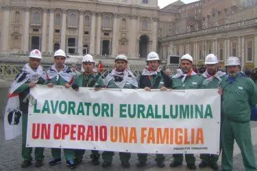 Operai Eurallumina a Roma