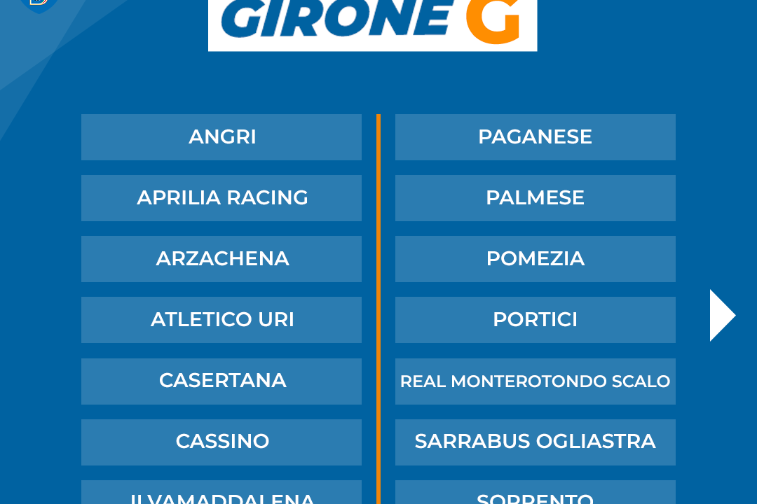 Ufficializzati gironi e calendari del campionato di Serie D