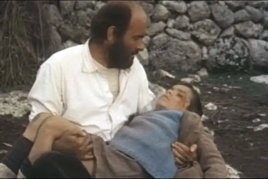 Omero Antonutti in una scena di Padre Padrone (foto Wikipedia)