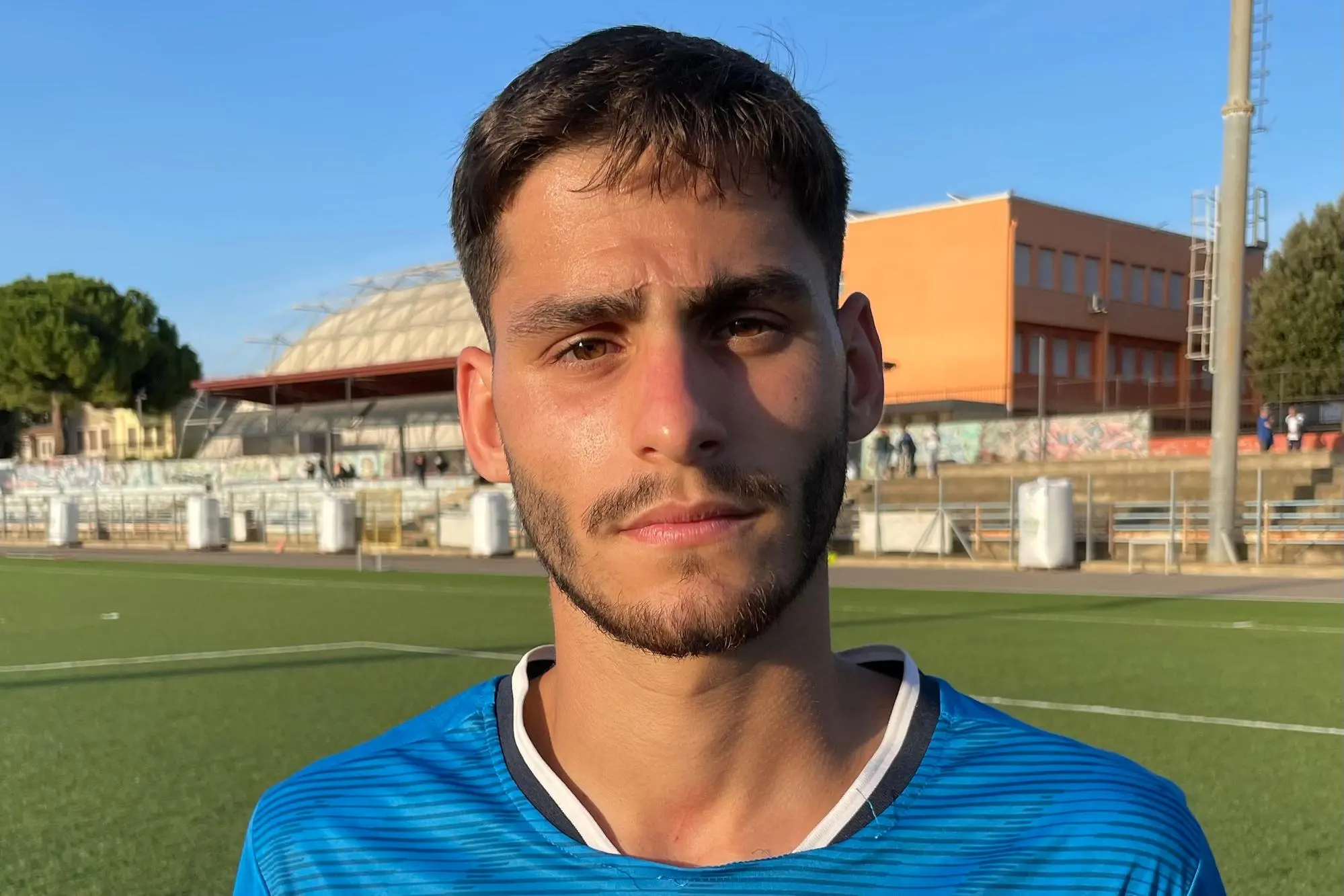 Luca Floris, nuovo attaccante della Ferrini (foto Spignesi)