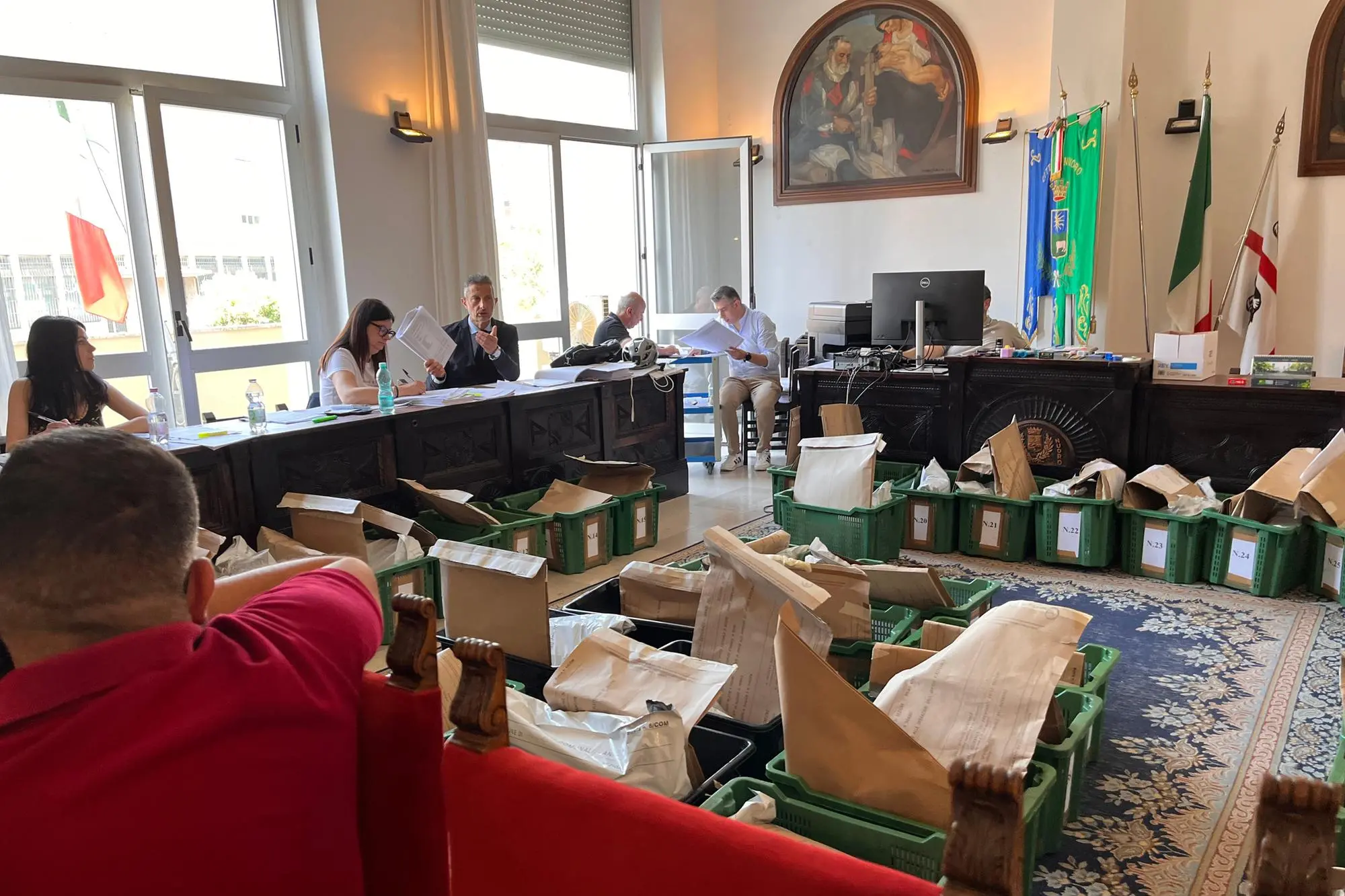 Nuoro, la Commissione a lavoro (Foto Fabio Ledda)