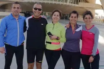 I cinque partecipanti alla Maratona (Marco Cazzaniga)