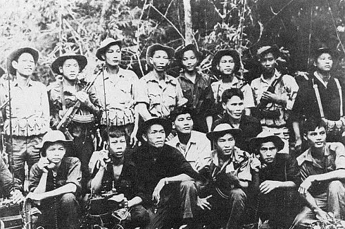 Soldati Viet Cong in un momento di riposo