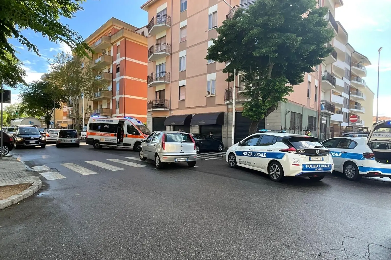 Il luogo dell'incidente (foto Ledda)