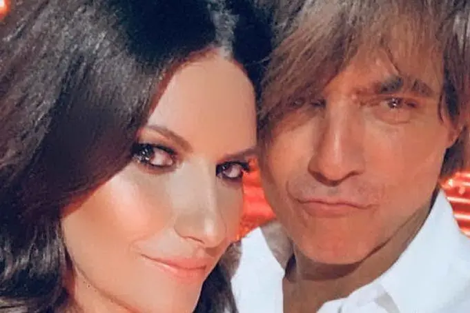 Laura Pausini e Paolo Carta (foto da Instagram)