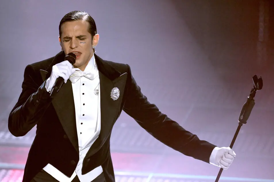 Achille Lauro a Sanremo (Foto Ansa)