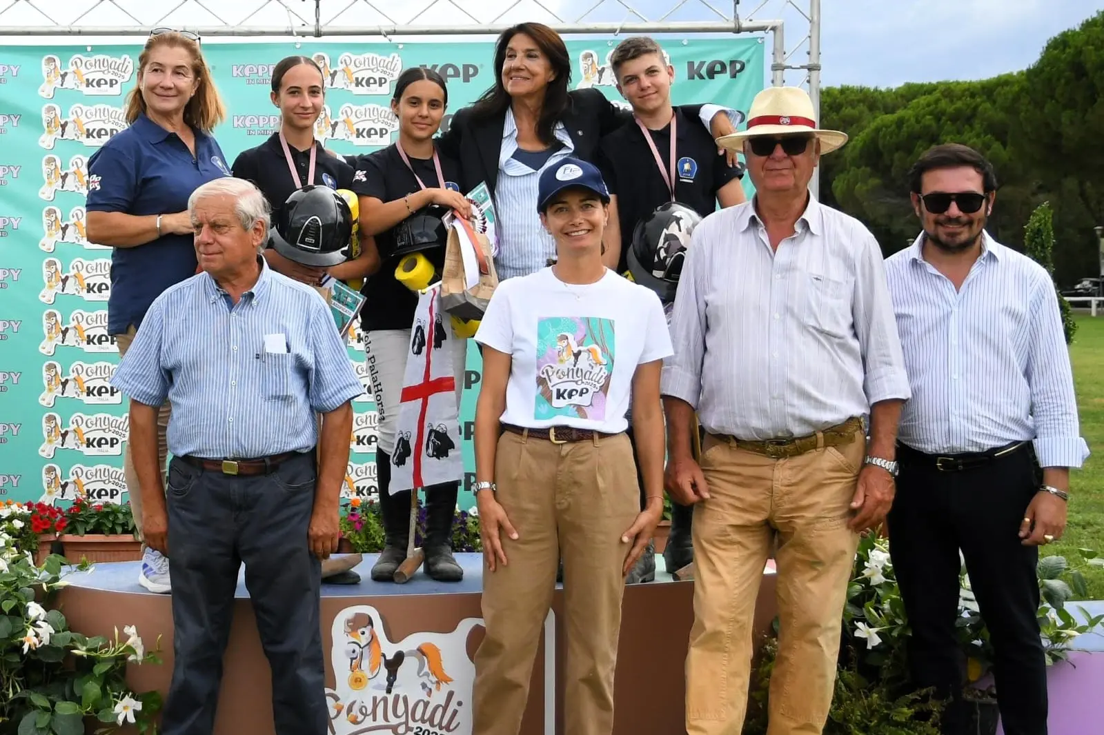 La premiazione della squadra sarda nel polo