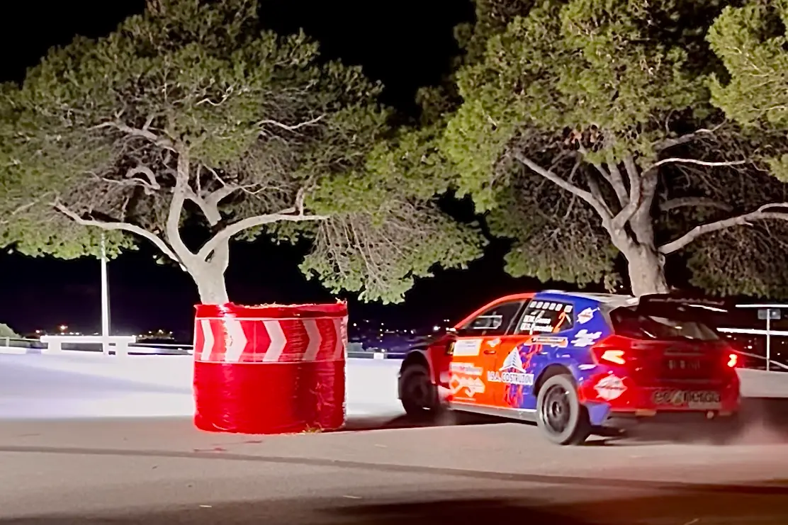 La Skoda Fabia Rs Rally2 di Gessa-Pusceddu a Monte Urpinu (Foto Vanna Chessa)