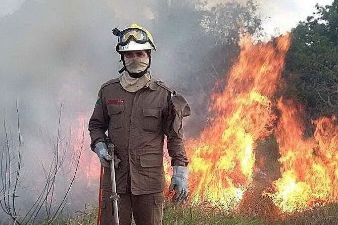 Esercito e pompieri combattono le fiamme in Amazzonia