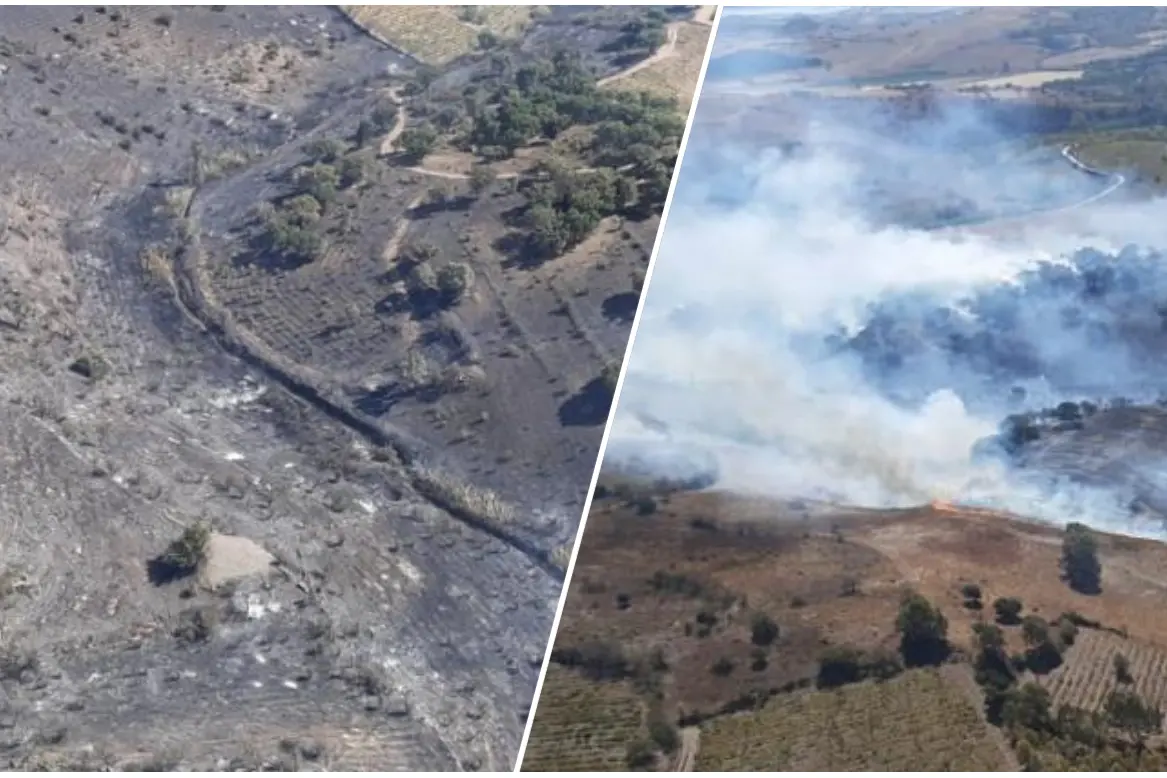 Gli incendi (foto ufficio stampa)