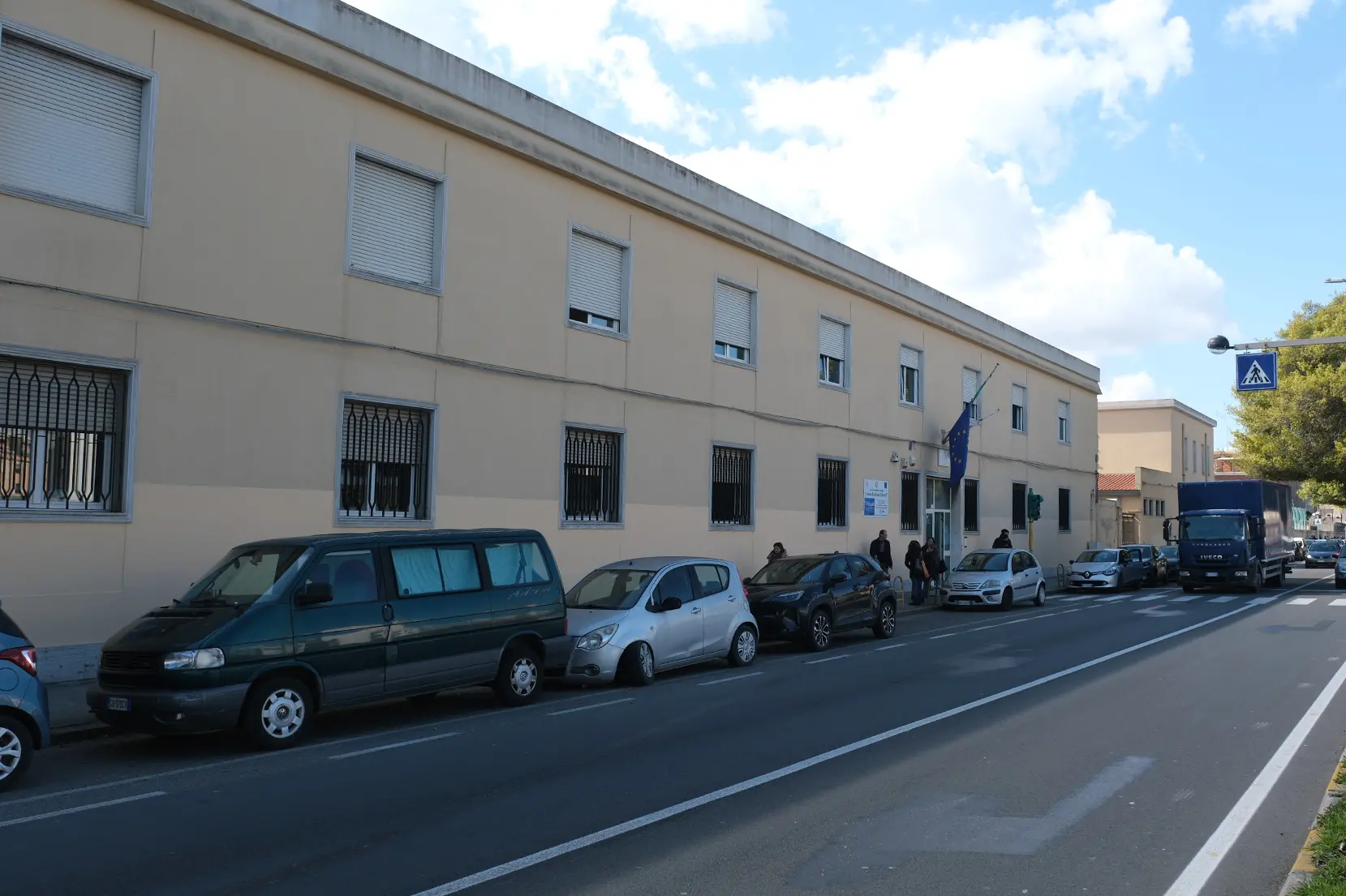 Il Liceo Scientifico Alberti in viale Colombo a Cagliari (foto Ungari)