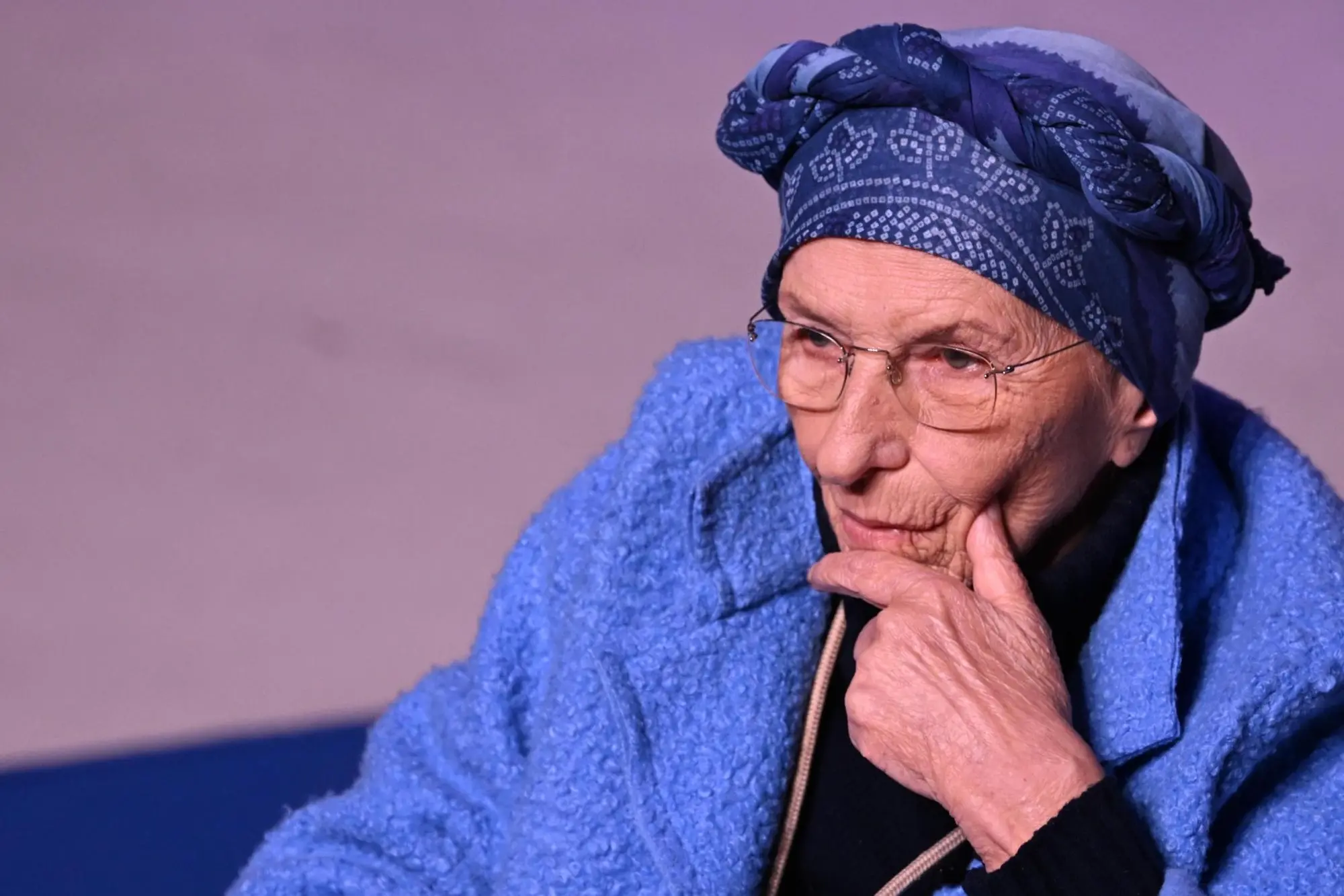 Emma Bonino nel corso dellÂ?incontro Â?Per gli Stati Uniti dÂ?Europa con Emma BoninoÂ? a Roma, 24 febbraio 2024. ANSA/CLAUDIO PERI