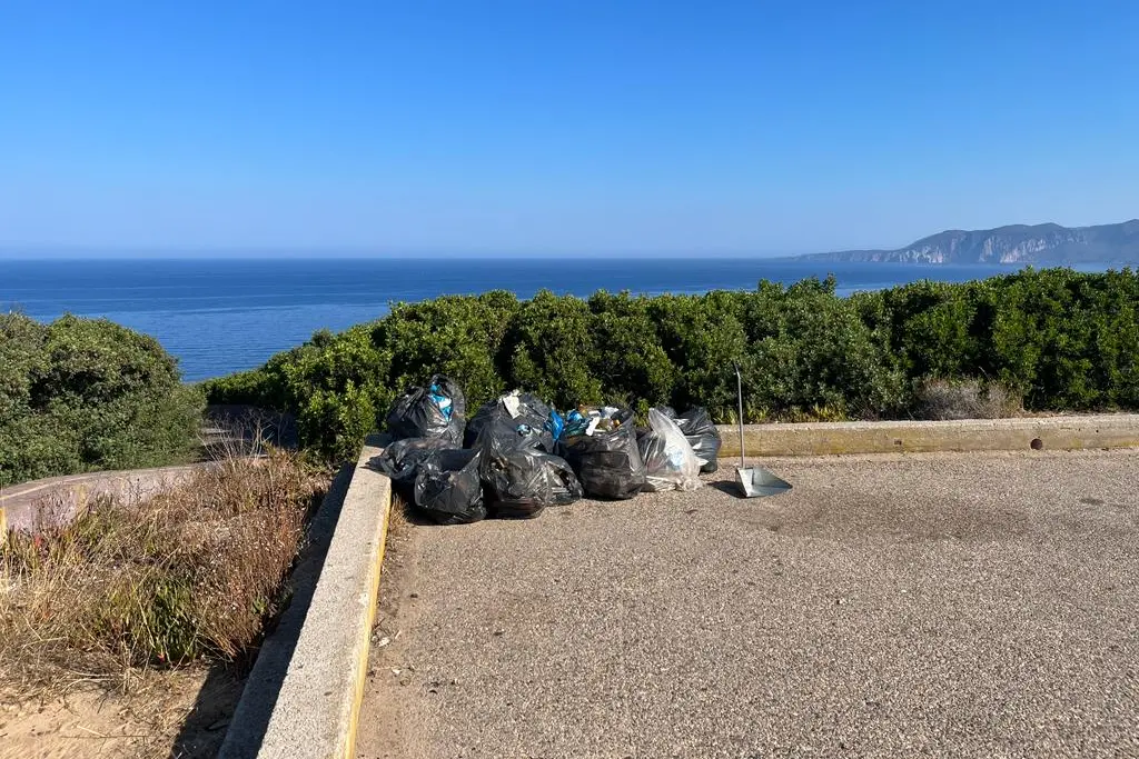 I rifiuti raccolti (foto Pani)