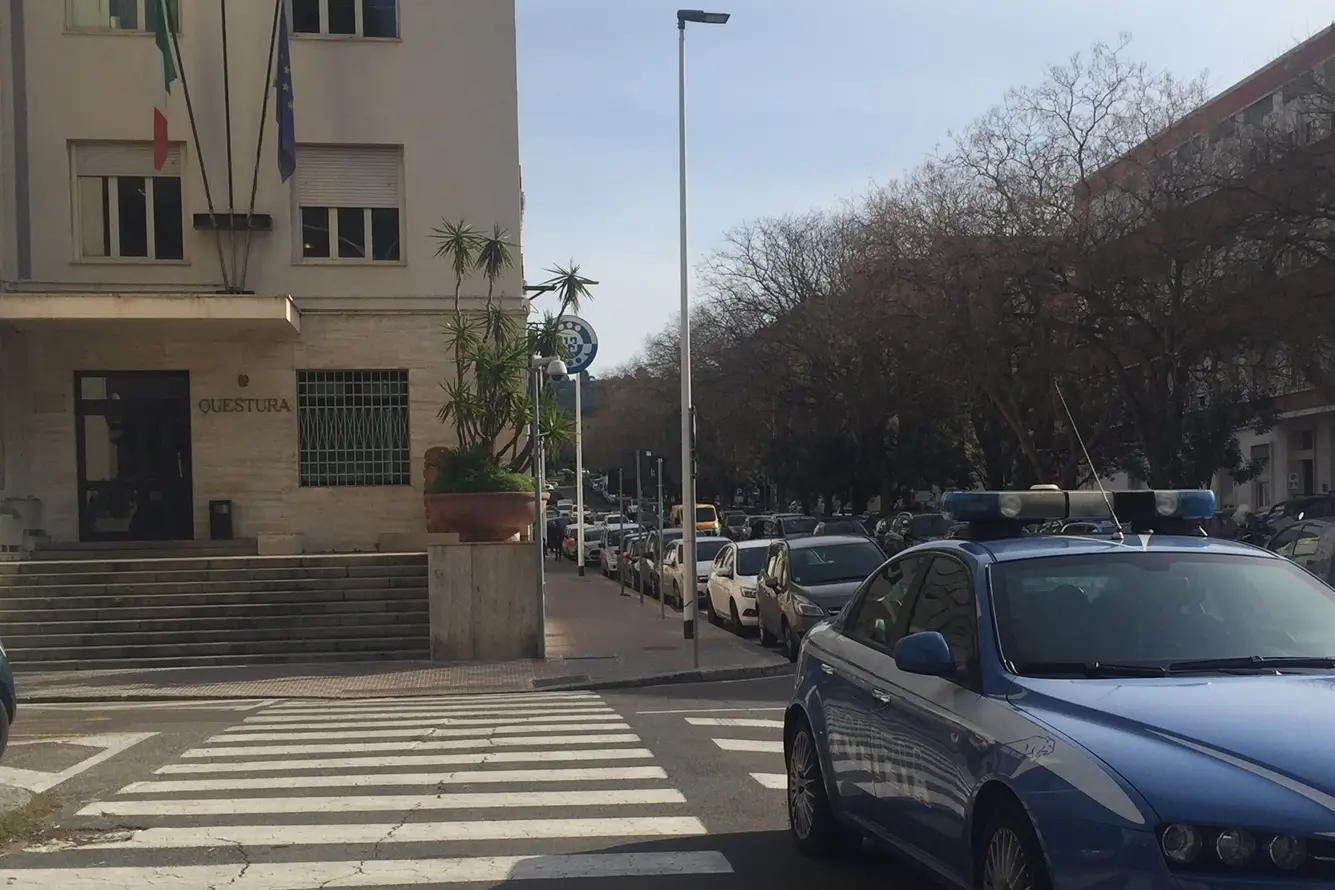 La Questura di Cagliari (Archivio L'Unione Sarda)