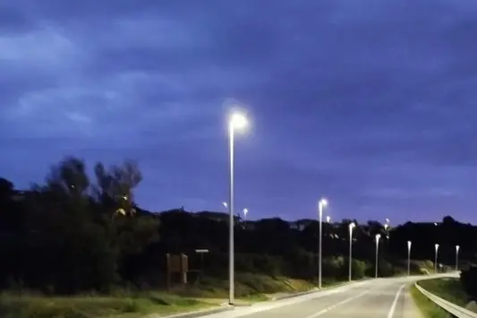 La ex provinciale 81 a Porto Torres (foto Pala)