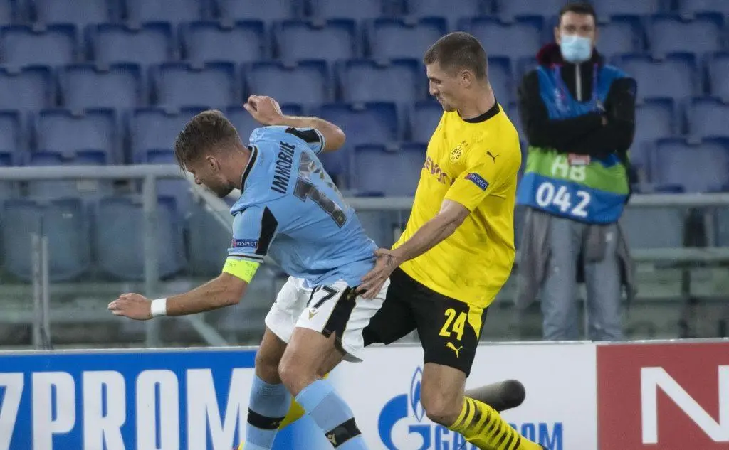 Ciro Immobile in azione (Ansa)