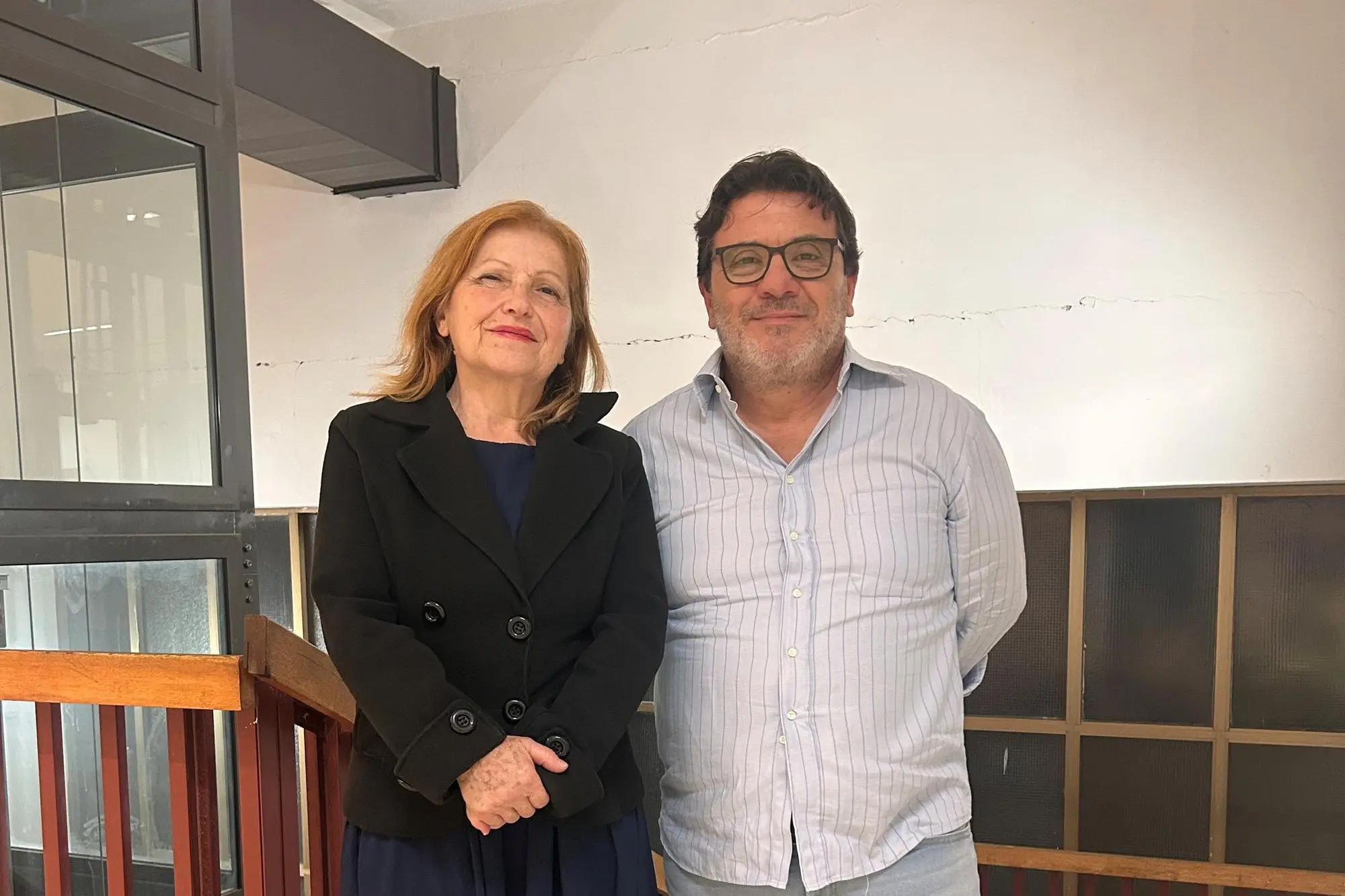 Cecilia Asuni col professor Crobu