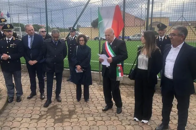 Un momento della cerimonia di inaugurazione