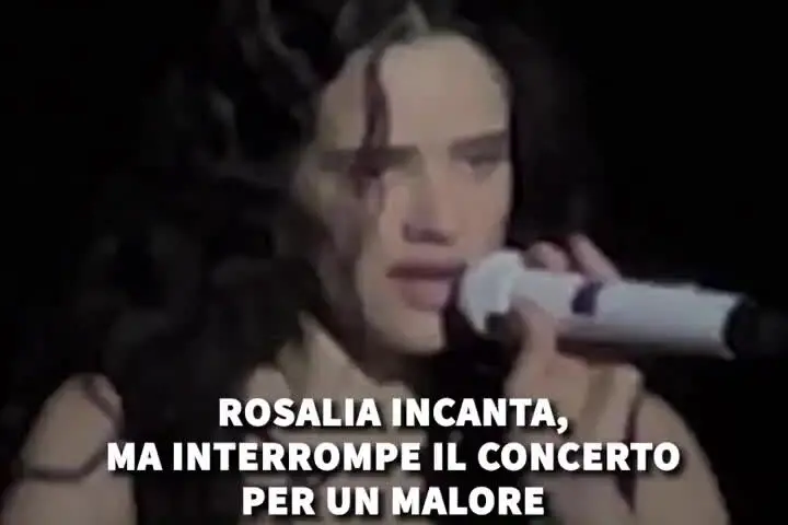 "Non ce la faccio, devo fermarmi": Rosalía interrompe il concerto a Milano