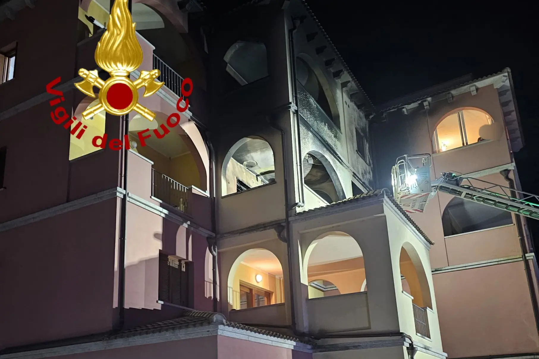 La palazzina di via Petta a Olbia
