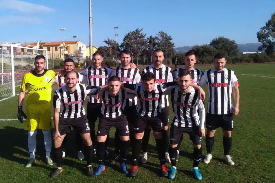 Una formazione del Berchidda di questa stagione (foto L'Unione Sarda - Tellini)