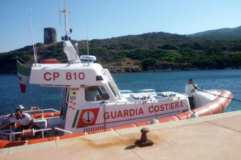 Un'unità di soccorso della Capitaneria (foto concessa)