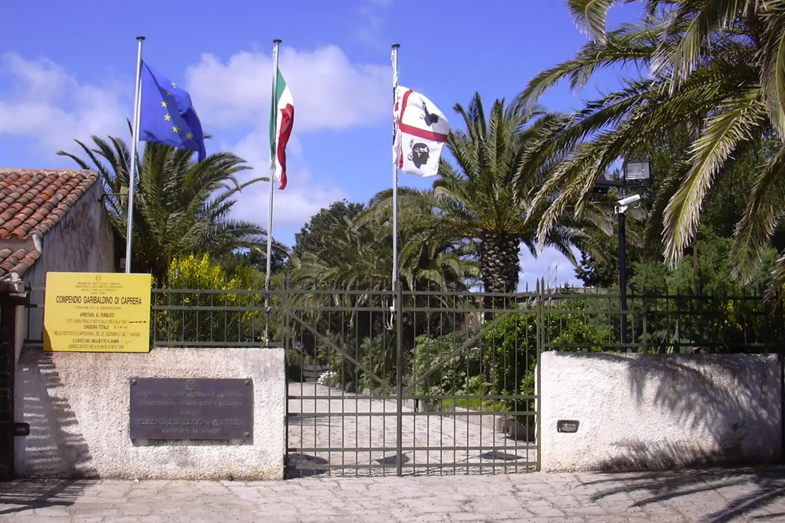 Caprera, l'ingresso del Museo Garibaldino
