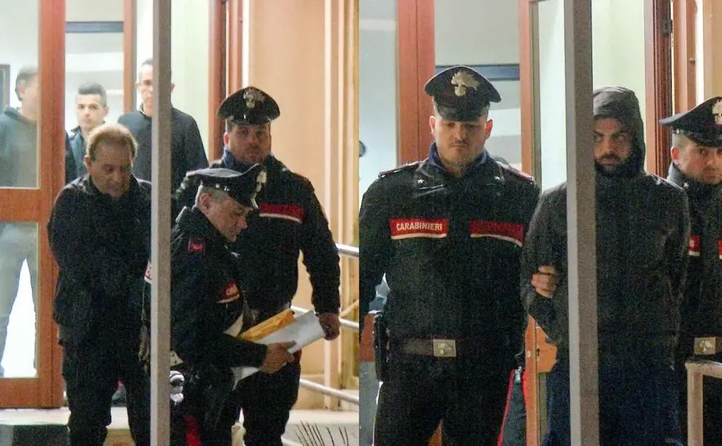 L'arresto di Accossu e Zirboni (foto Gianluigi Deidda)