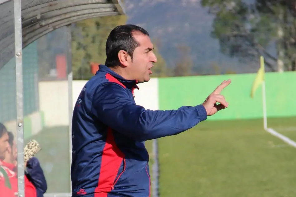 Carracoi, allenatore del Serramanna (Foto Andrea Serreli)