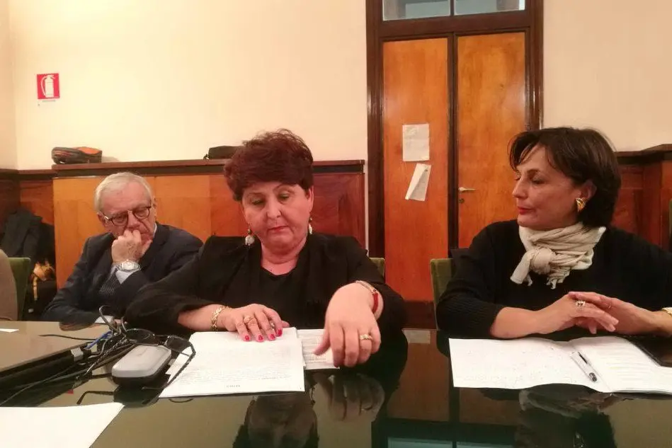L'assessore regionale Maria Grazia Piras in un incontro precedente al ministero a Roma per la Keller
