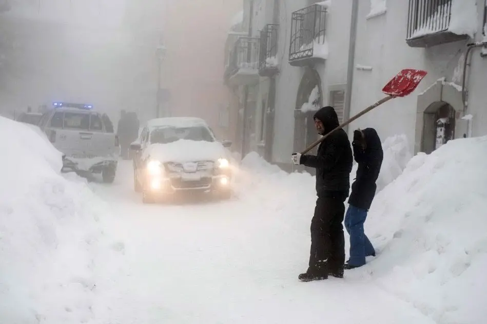 Emergenza neve in Abruzzo