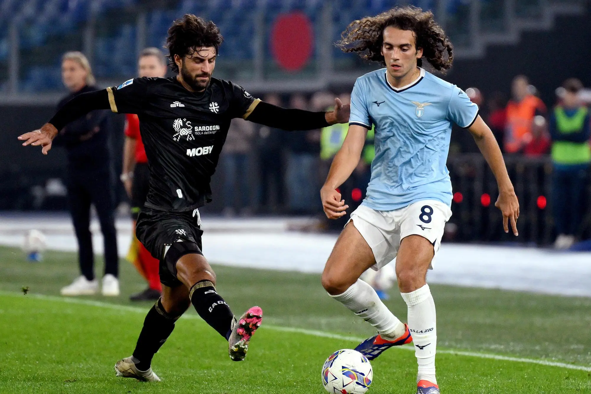 La sfida tra Lazio e Cagliari dello scorso 4 novembre all'Olimpico (Ansa)