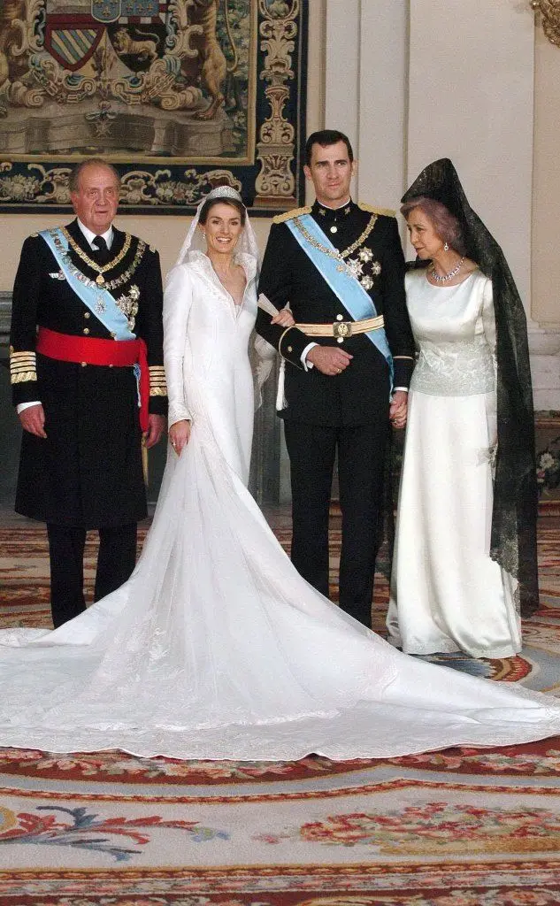 Il giorno del matrimonio con Letizia