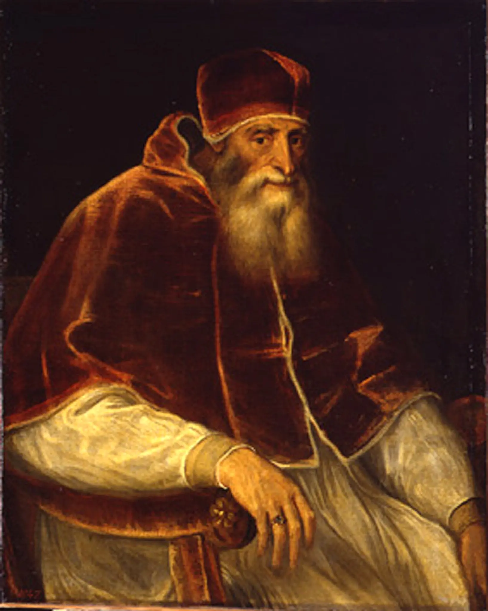 Il famoso Ritratto di Paolo III, olio su tela, di Tiziano Vecellio. Archivio L'Unione Sarda