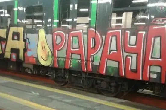 Un treno della metropolitana milanese
