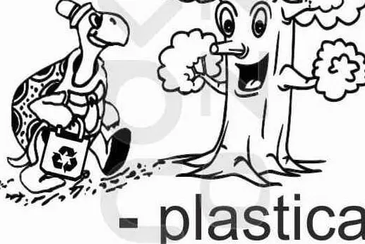 Il logo della campagna contro la plastica (Elia Sanna)