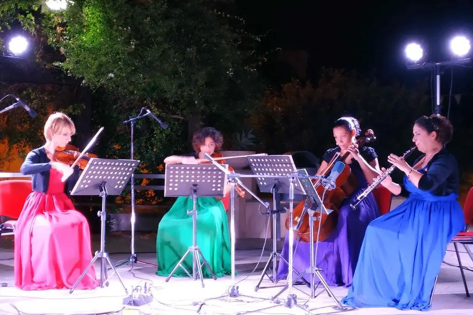 L'Ensemble Trame Sonore in scena a Donori (foto Loi)