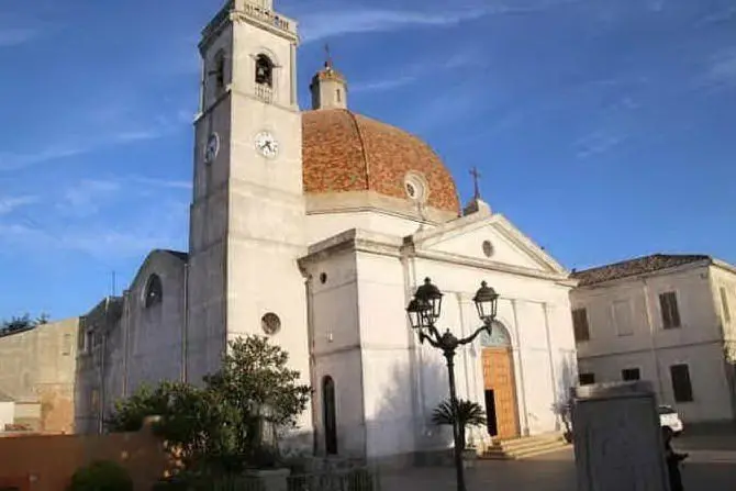 La chiesa di Burcei (archivio L'Unione Sarda)