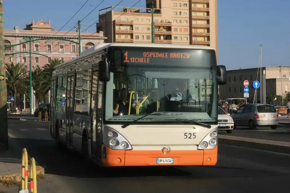 Bus del Ctm a Cagliari