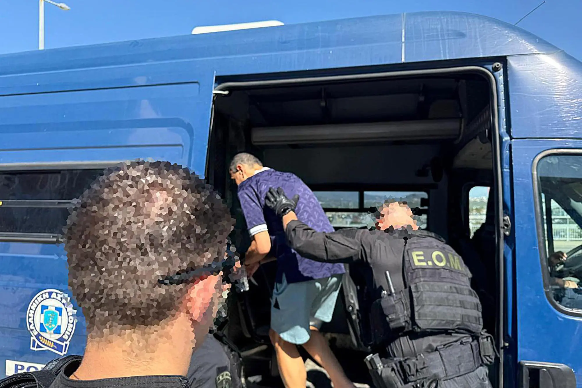 Una foto di Francis Kaufmann in partenza dalla Grecia per l'Italia (Polizia di Stato)