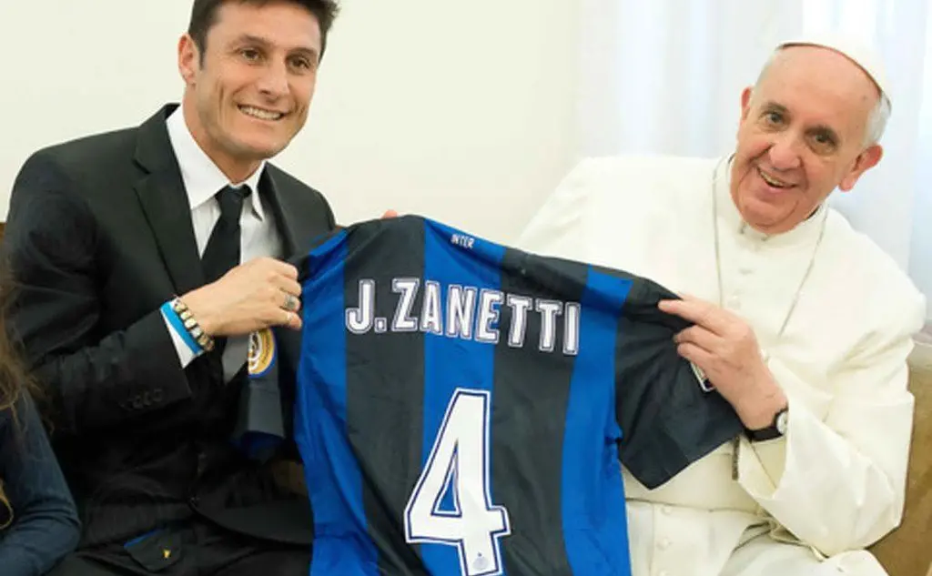 Con l'ex capitano dell'Inter Javier Zanetti