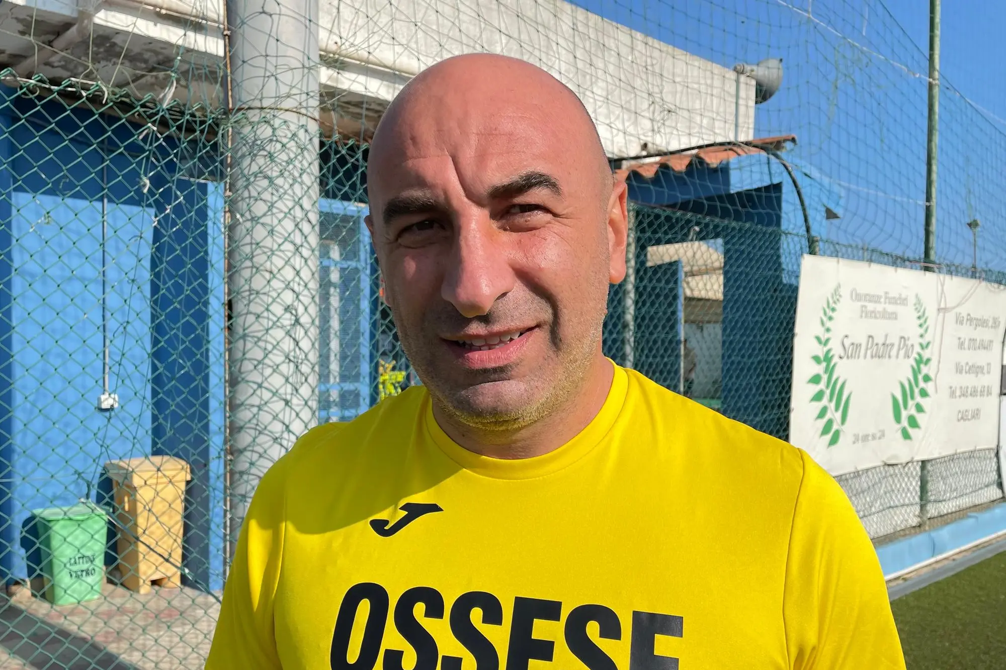 Mario Fadda, allenatore dell’Ossese (foto Spignesi)