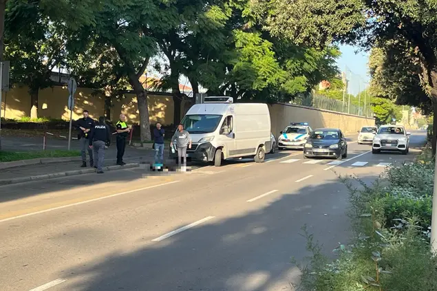 L'incidente (foto Paolo Carta)