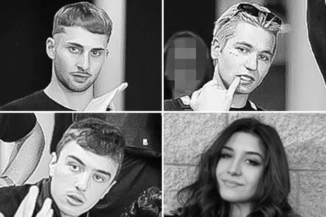 Domenico Di Canio, William Pagani, Elisa Bricchi e Costantino Merli (Ansa - Facebook)