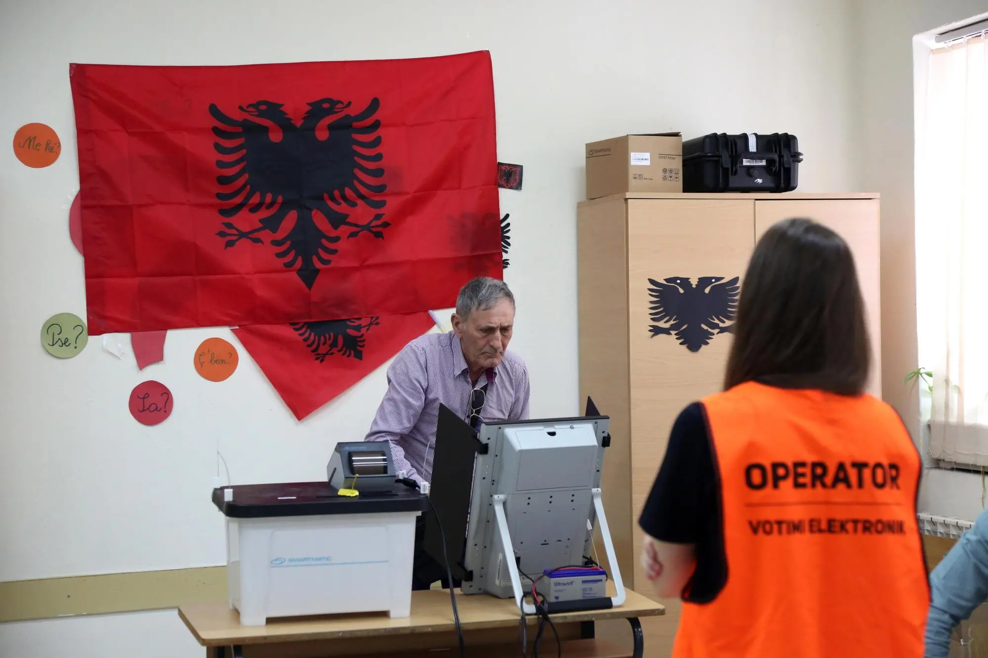 Elezioni in Albania (Ansa)
