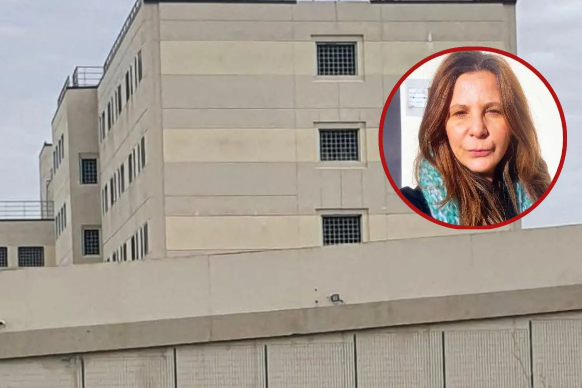 Irene Testa e il carcere di Bancali (archivio L'Unione Sarda)