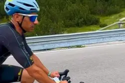 Luca Dessì nel passo Sella