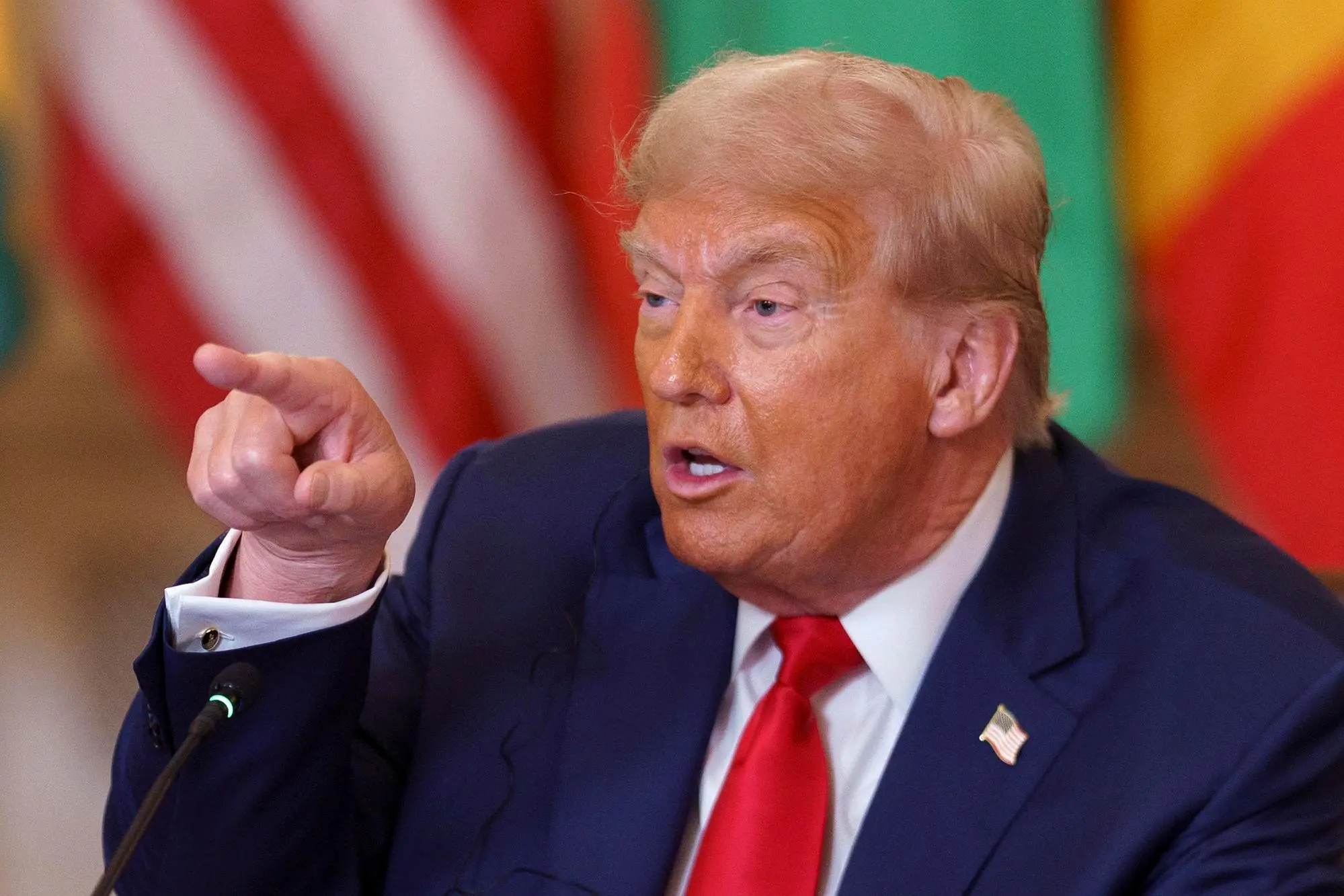 Donald Trump, presidente degli Stati Uniti (foto Ansa)