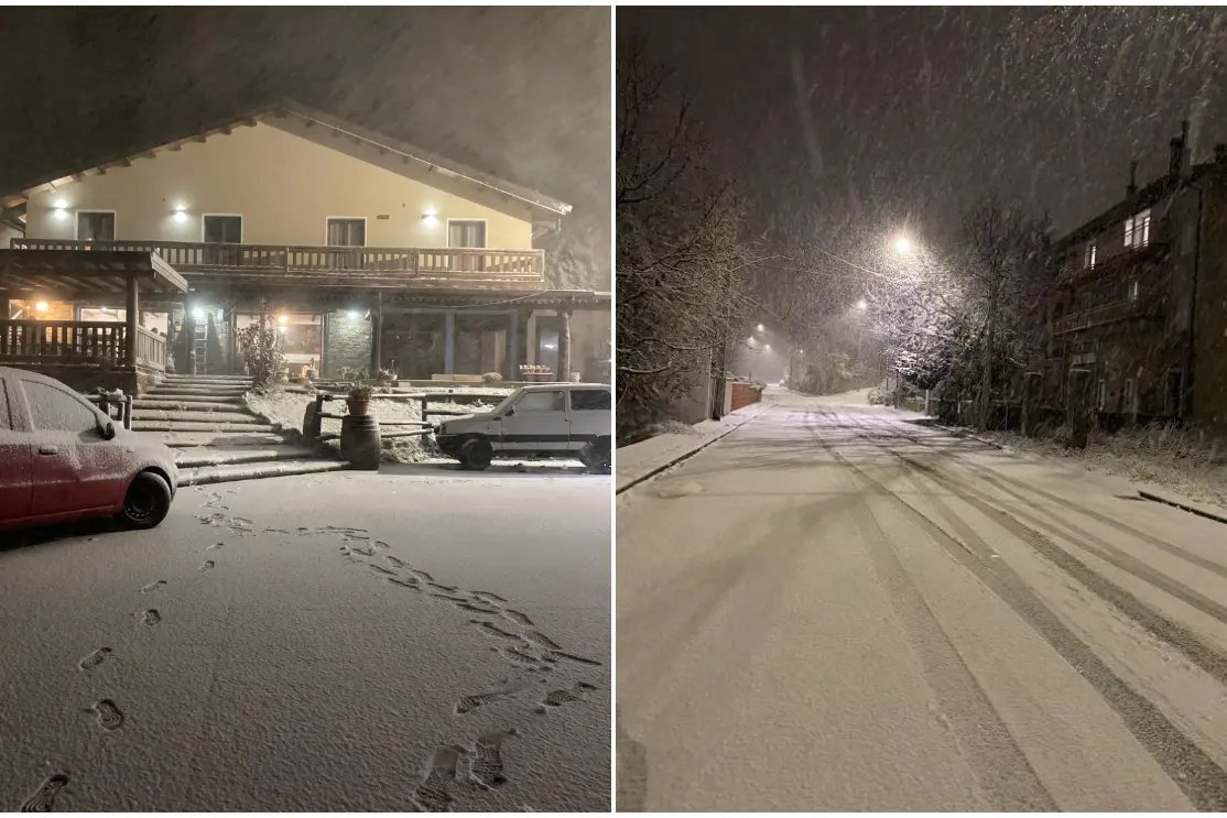 Snow in Desulo and Fonni (Onano)